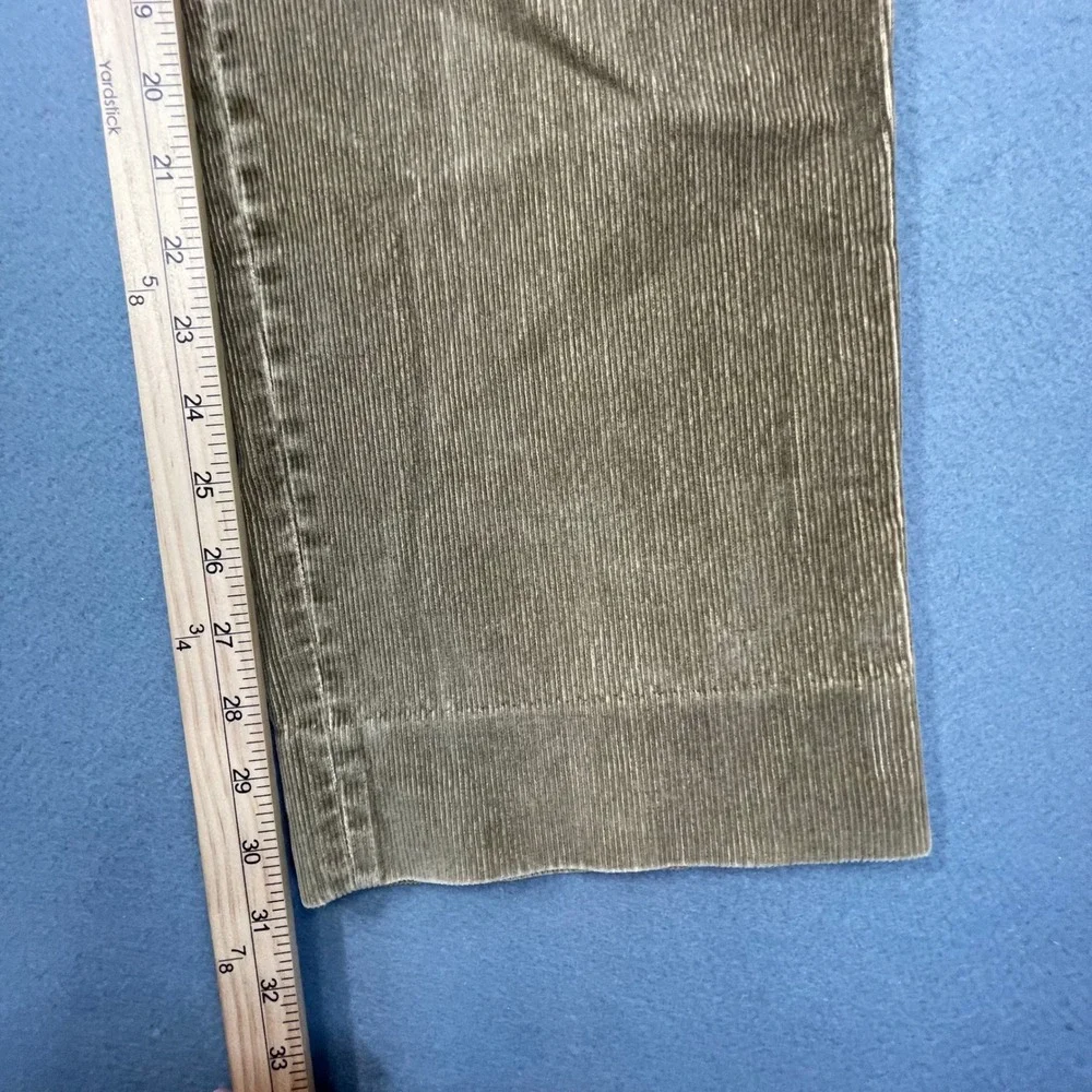 Hiltl Olive Green Chino Nobile Washcord Corduroy Chino Trousers Men 34x38